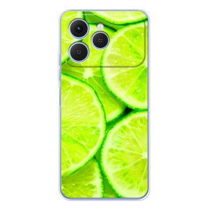 Чехол с изображением  вкусной еды для Tecno Spark 40 – Лайм