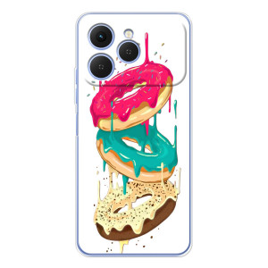 Чехол с изображением  вкусной еды для Tecno Spark 40 – Сочные пончики