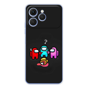 Чехол Амонг Ас для Tecno Spark 40 (AlphaPrint)