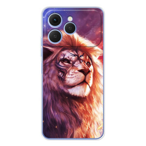 Чехол с картинкой на Tecno Spark 40 – Красочный ЛЕВ
