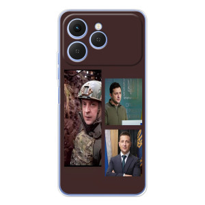 Чохол для Tecno Spark 40 (AlphaPrint - с принтом Зеленського)