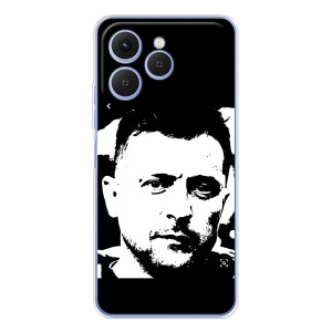 Чохол для Tecno Spark 40 (AlphaPrint - с принтом Зеленського)