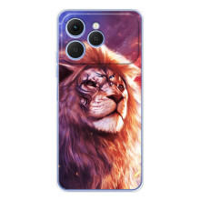 Чехол со Львом для Tecno Spark 40 (VPrint) – Красочный Лев