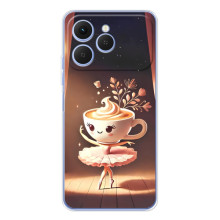 Чохол з мемом Тралалело тралала на Tecno Spark 40 – Балерина капучина