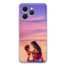 Чехол с мультфильмом Моана Tecno Spark 40 (Моана и Симеа)