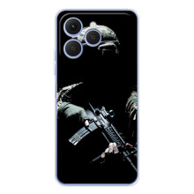 Чехол с украинским воином на Tecno Spark 40 – Украинский снайпер