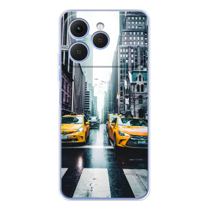 Силиконовый бампер (Работники) на Tecno Spark 40 – Такси