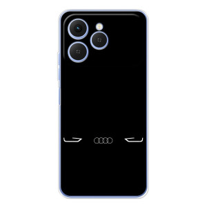 Силиконовый бампер с картинкой машины на Tecno Spark 40 – Силует Audi