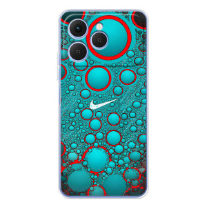 Силиконовый Чехол на Tecno Spark 40 с картинкой Nike – Найк зеленый