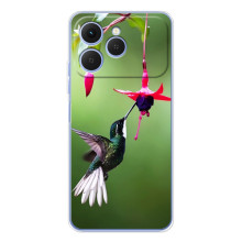 Силіконовий бампер з птичкою на Tecno Spark 40