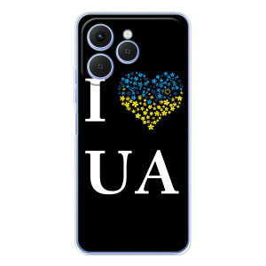 Силиконовый Чехол на Tecno Spark 40 (Я-Украина) – I Love UA