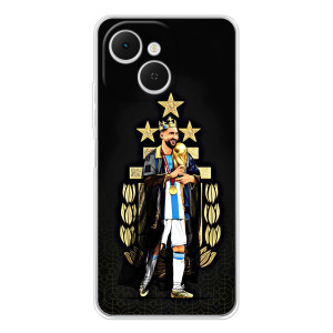Чехлы Лео Месси Аргентина для TECNO Spark 40C (Месси король)