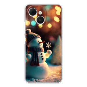 Чехлы на Новый Год TECNO Spark 40C – Снеговик праздничный