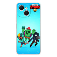 Чехлы Brawl Stars для TECNO Spark 40C (AlphaPrint) – Трио героев