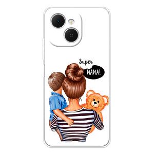 Чехол с печатью для TECNO Spark 40C - (Мама с ребенком) (AlphaPrint)