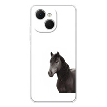 Чехлы с Лошадью дляTECNO Spark 40C (VPrint) (Чорний кінь)