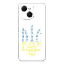 Чехлы для TECNO Spark 40C  Укр. Символика (AlphaPrint) (Герб из букв)