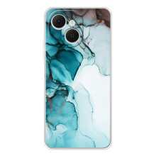 Чохол для ТЕКНО Спарк 40С - з принтом (Дизайнерські) (AlphaPrint) (Бірюзовий мрамор)
