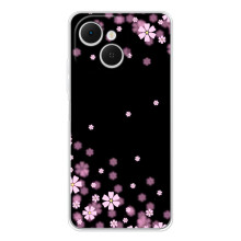 Чохол для ТЕКНО Спарк 40С - з принтом (Дизайнерські) (AlphaPrint) (Квіти маленькі)