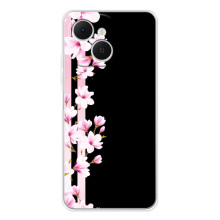 Чохол для ТЕКНО Спарк 40С - з принтом (Дизайнерські) (AlphaPrint) (Квіточки)