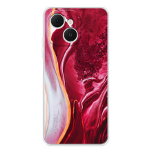 Чохол для ТЕКНО Спарк 40С - з принтом (Дизайнерські) (AlphaPrint) (Мрамор червоний)