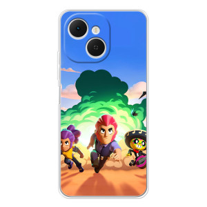 Чехол для TECNO Spark 40C Бравл Старс (VPrint)