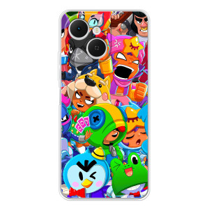 Чехол для TECNO Spark 40C Бравл Старс (VPrint)