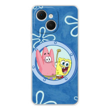 Чохол Губка Боб для ТЕКНО Спарк 40С – В ілюмінаторі