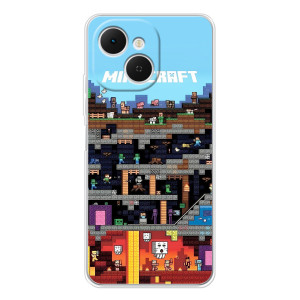 Чехол Майнкрафт на TECNO Spark 40C (AlphaPrint) Minecraft