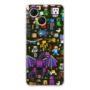 Чехол Майнкрафт на TECNO Spark 40C (AlphaPrint) Minecraft