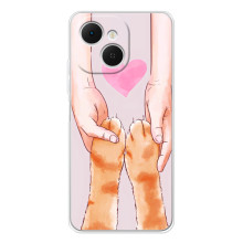 Чехол на Телефон можно записать как: ТЕКНО Спарк 40С. с Котами (VPrint) (Любовь к котикам)