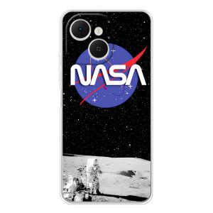 Силиконовый бампер с принтом "Наса" на TECNO Spark 40C – Nasa на луне