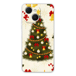 Чехол Новогодняя Елка на TECNO Spark 40C – Новогодний принт