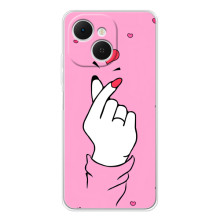 Чехол с принтом для TECNO Spark 40C (AlphaPrint - Знак сердечка) (Знак Love)