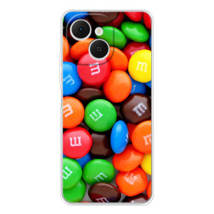 Чехол с изображением  вкусной еды для TECNO Spark 40C – Разноцветные M&M'S