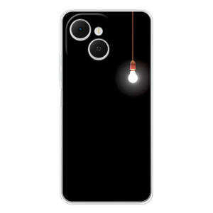 Чохол з картинками на чорному фоні для TECNO Spark 40C – Лампочка
