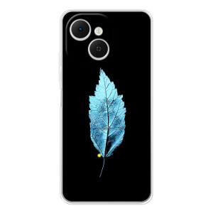 Чохол з картинками на чорному фоні для TECNO Spark 40C – Листя