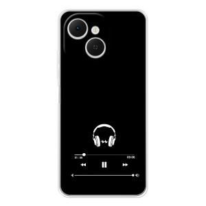 Чохол з картинками на чорному фоні для TECNO Spark 40C – Плеєр