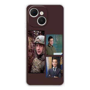 Чехол для TECNO Spark 40C (AlphaPrint - с принтом Зеленского)