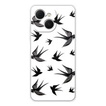 Чехол с птицами на TECNO Spark 40C (VPrint) (Ласточки)