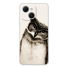 Чехол с птицами на TECNO Spark 40C (VPrint) (Сова)