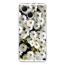 Чохол з ромашками на TECNO Spark 40C – Рамка в ромашках