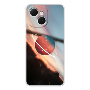 Чехол (ТПУ) с планетами на TECNO Spark 40C – Сатурн