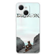 Чохол як приборкати дракона на TECNO Spark 40C (Дракон лого)