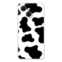 Чохол з принтом корови на ТЕКНО Спарк 40С (Чорний принт)