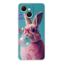 Чохол з принтом стильні тварини для ТЕКНО Спарк 40С (Кролик в окулярах)