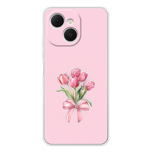 Чехол с розовым рисунком для TECNO Spark 40C