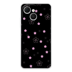 Чехол с розовым рисунком для TECNO Spark 40C