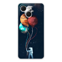 Космические Чехлы для Телефон можно записать как: ТЕКНО Спарк 40С. (VPrint) (Планеты шарики)