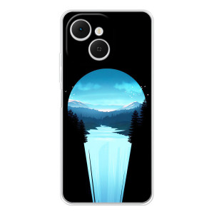 Літній Чохол на TECNO Spark 40C – Синій Водоспад